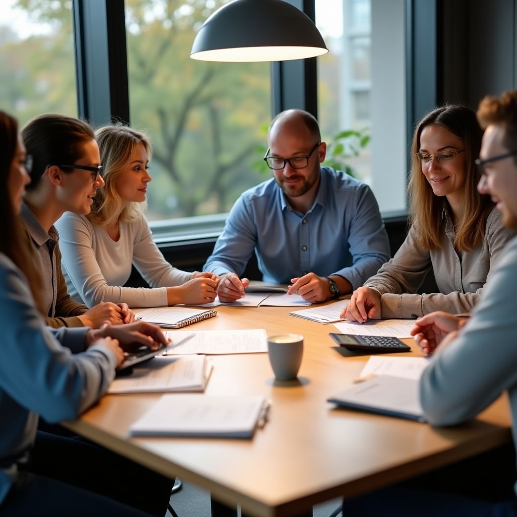 Sesión de trabajo colaborativo